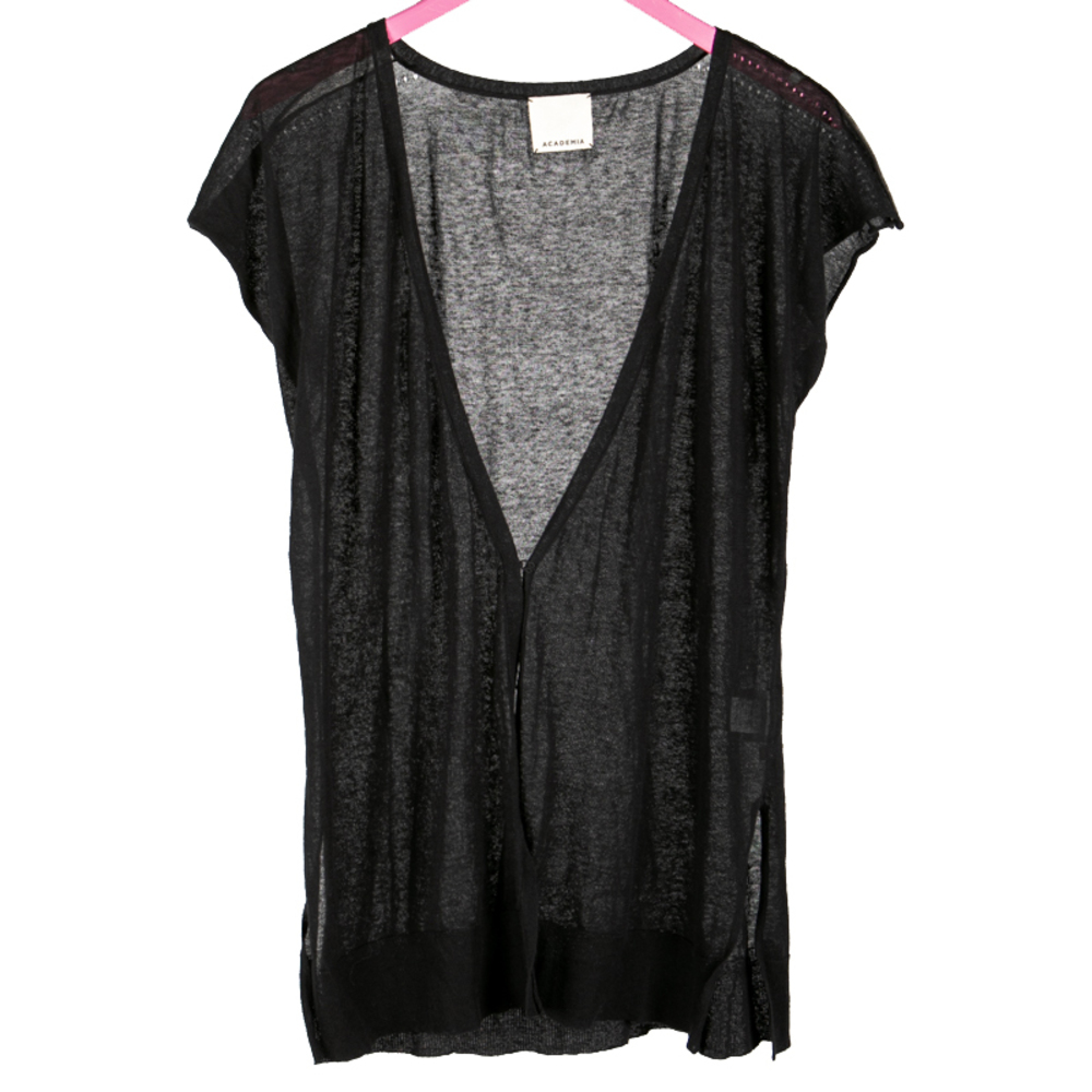 Academia Cardigan Women size L Black